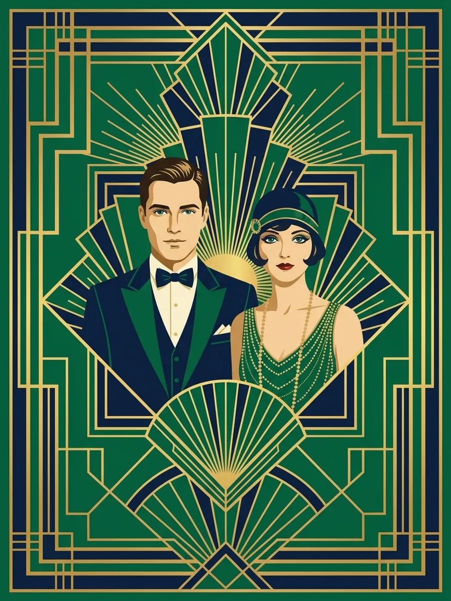Meilės plakatas (Art Deco): žmonėms
