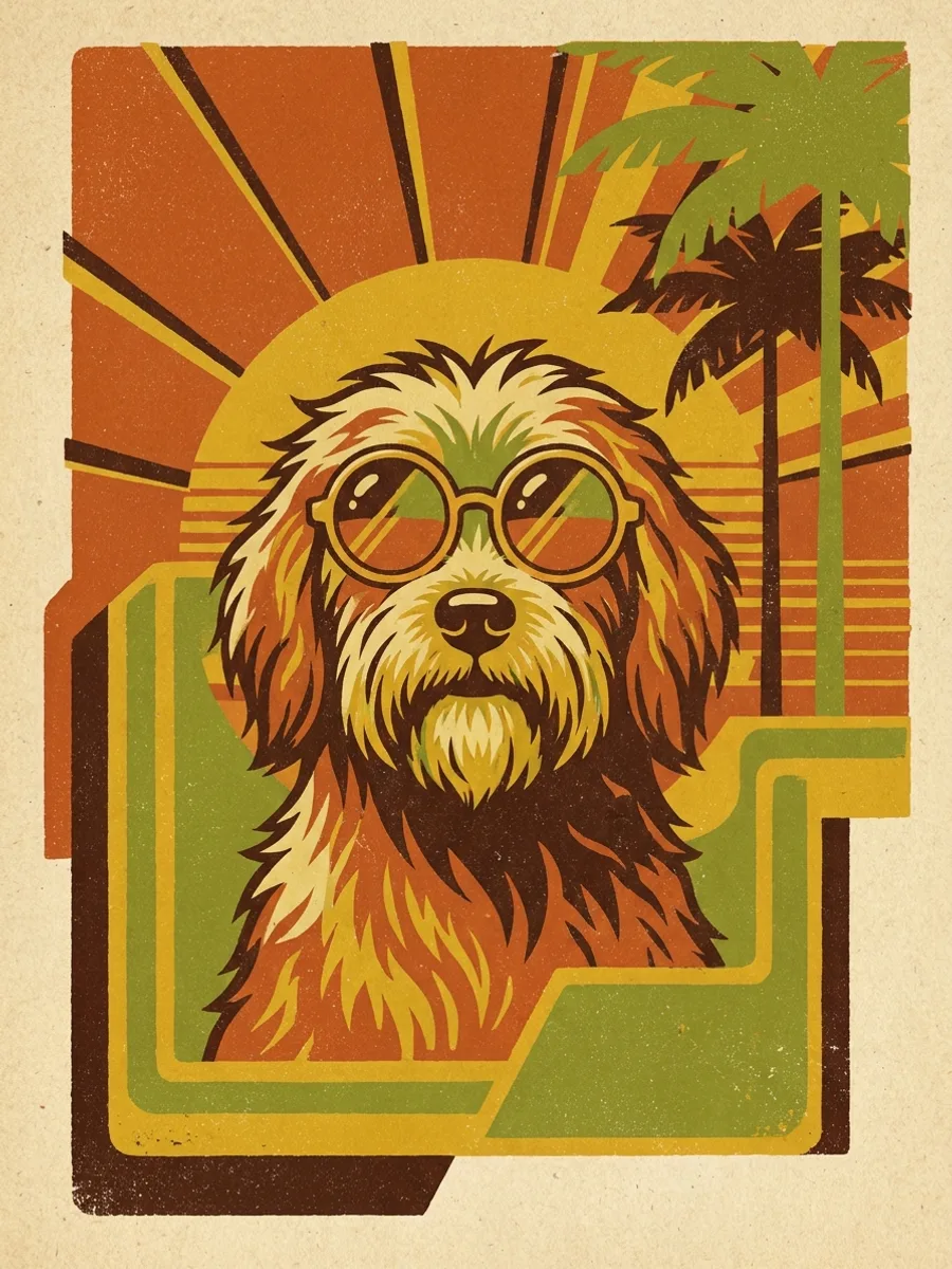 Retro plakatas: gyvūnams
